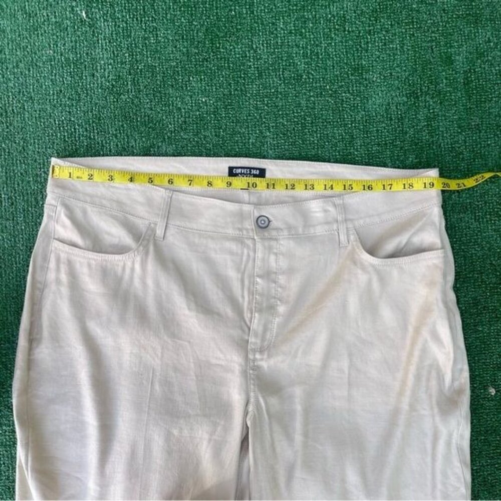 NYDJ Khaki Trouser Pants from Curves 360 Line Size 16 - Picture 3 of 9
